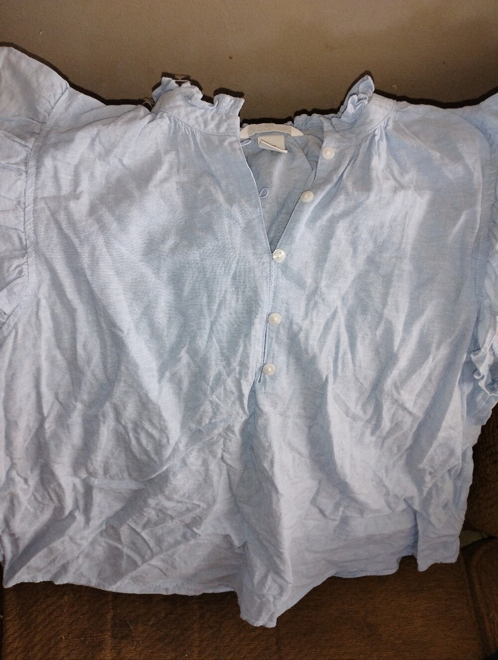 H&M Light Blue Casual Button-Down Shirt